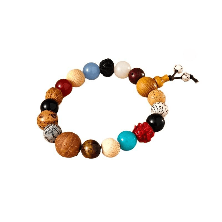 Lingyin Blessing Eighteen Seed Zodiac Bracelet Bodhi Hand String Fourth Generation New Treasure Pig 14-16cm 3