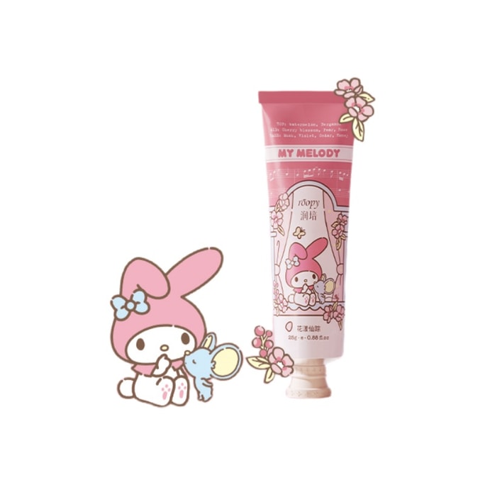 Hand cream [My Melody] Sanrio family joint name, fragrance hand cream autumn and winter, moisturizing and lasting fragrance 25g
