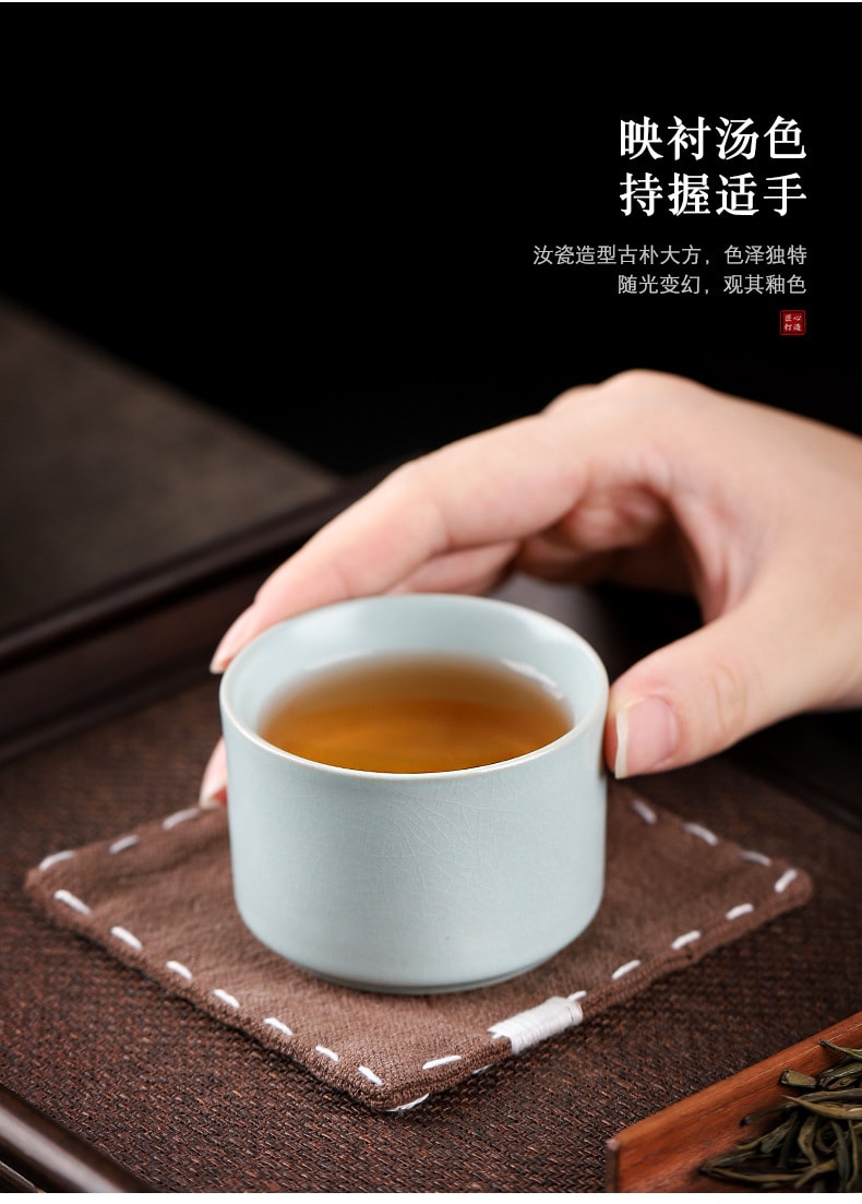 【中国直邮】 故宫淘宝 故宫文创 五大名窑茶杯  茶具茶盏天地盖礼盒  1盒5杯