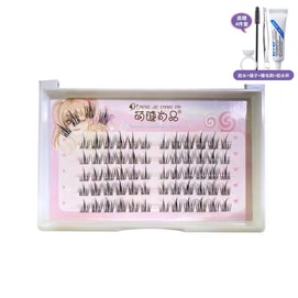 5 Rows Of Sunflower False Eyelashes #Transparent Terrier Free Glue