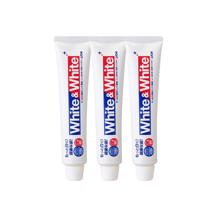 White Amp White Fresh Mint Toothpaste 150g 3pcs Yamibuy Com