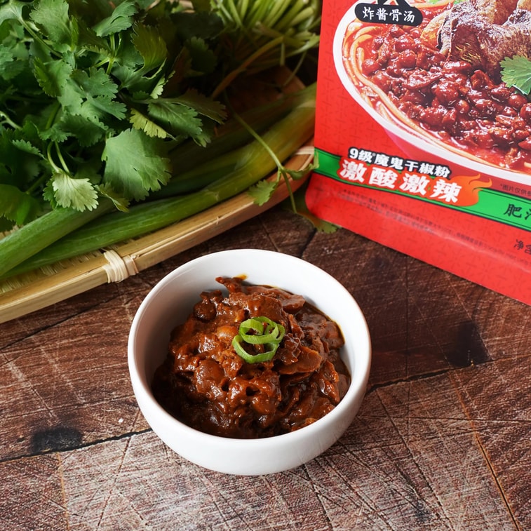 【美味一人食】满小饱 特浓香港肥汁米线 附带炸响铃 310g 3