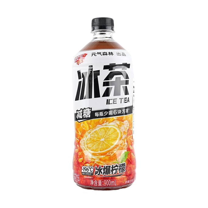 元氣森林 減糖冰茶 冰爆檸檬茶 900ml