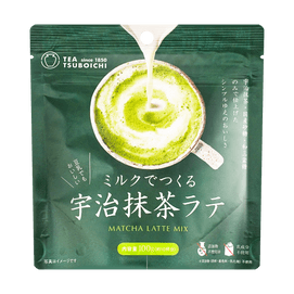 日本TSUBOICHI 宇治抹茶拿铁冲饮粉 100g