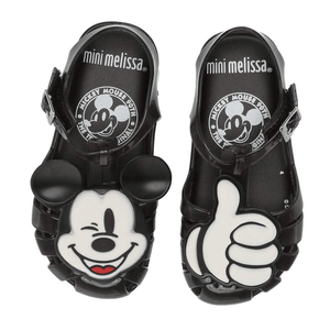 Mini Melissa Kids Girls Boys Aranha Mickey Friends Jelly Sandals Shoes In Black US 7