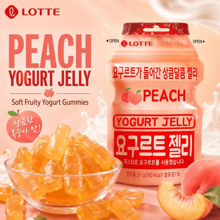 Green Grape Hard Candy + Yogurt Peach Gummy 153g+50g n Imported Fruit Flavored Candy Snack 12