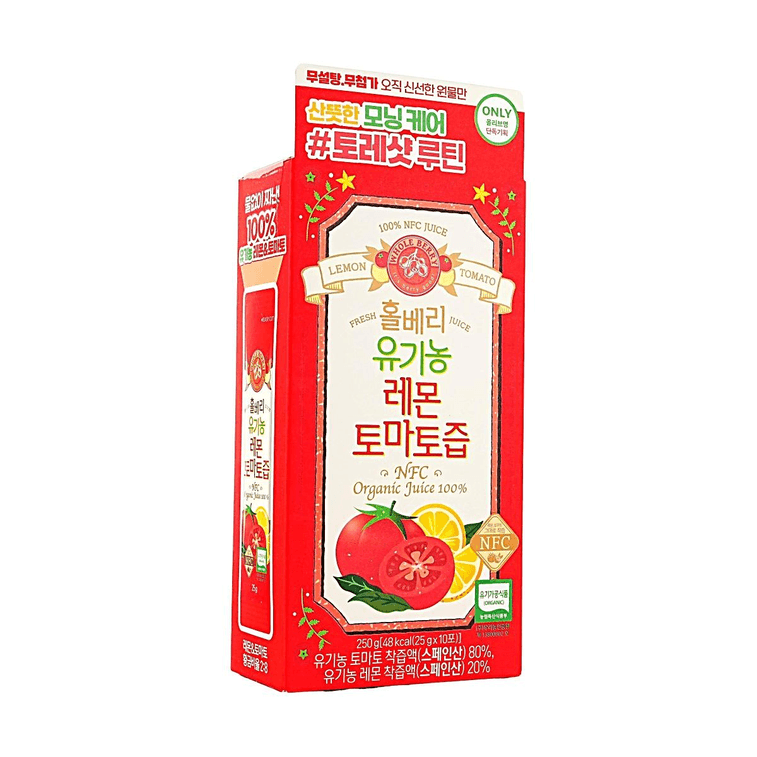 100% NFC Organic Lemon Tomato Juice,10 Sticks 8.81 oz【Sugar Free No Additives】【TorreShot】【Olive Young Limited】 3