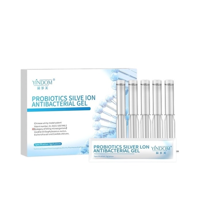 Probiotic Silver Ion Antibacterial Gel - Private Rejuvenation Dew 3g x 5 tubes per pack