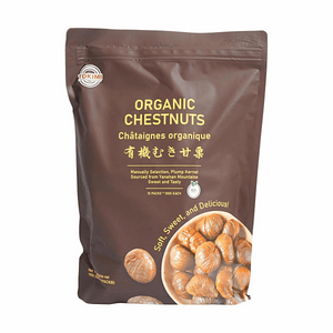 有機殻付きローストチェスナッツ 3.53oz*10パック【燕山山脈】【手選別】【柔らかく甘い】