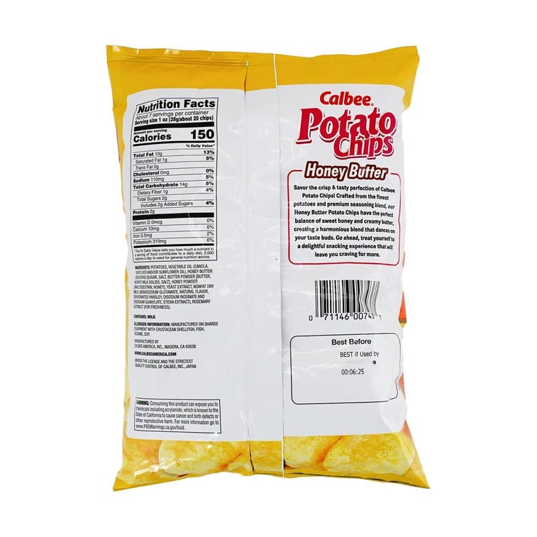 Potato Chips Honey Butter Flavor 7.05 oz 4
