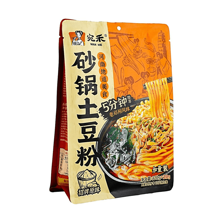 宛禾砂锅土豆粉超丰富蔬菜包5分钟速食320g 【正宗河南风味】 - 亚米