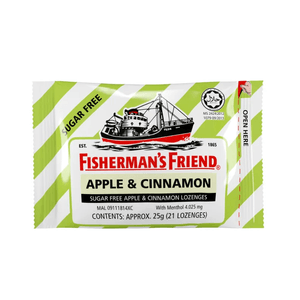 英国 FISHERMAN'S FRIEND渔夫之宝 渔夫之宝 苹果肉桂味 润喉糖止咳糖 21粒装