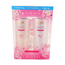 ​​日本LUX力士 水光柔顺系列 樱花限定洗护套装 洗发水450g+护发素450g 柔顺亮泽 泵装套组