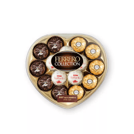 【中国直邮】 加拿大 费列罗 臻品巧克力15粒心形礼盒零食礼物送女友162g*1盒