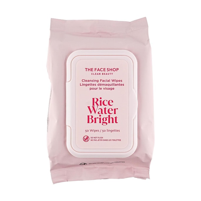 Cleansing Wipes Rice Water Bright, 50 Wipes/pc