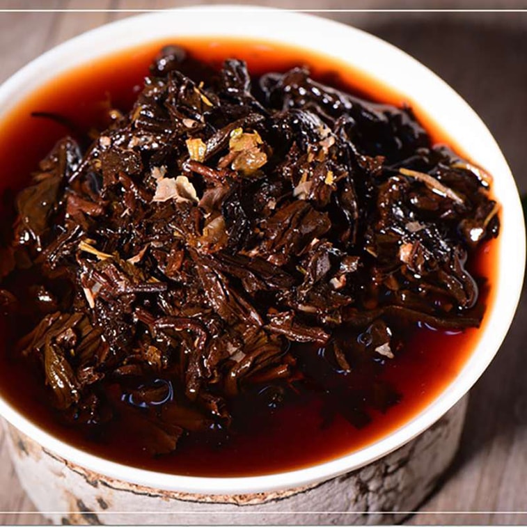 仁新昌バラ沐プーアル熟沱茶バラ沱 7