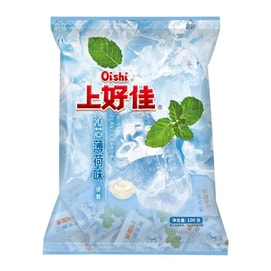 OISHI上好佳 薄荷糖 强劲清凉硬糖润喉糖清新口气 100g 【美味持久 清凉润喉】【提神解乏】