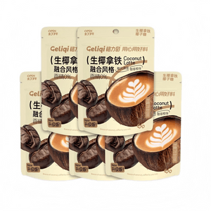 【中国直邮】 格力奇 【生椰拿铁】袋装夹心椰子糖硬糖喜糖办公室糖果小零食27g*5