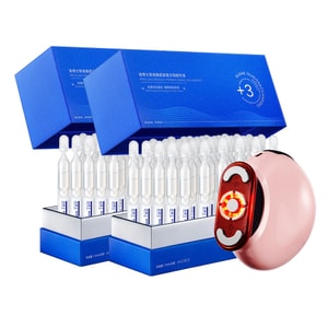 PROF.LING 2 Boxes Yuling Single-Use Serum + Collagen Infusion Gun Set, Academician Anti-Aging Formula, Fade Wrinkles, Lift Sagging Skin, Boost Essence Absorption, Repair Dull Sensitive Skin