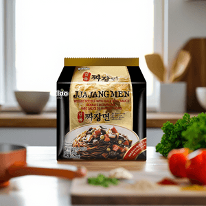 Korean Jjajangmen Noodles with Black Bean Sauce - Instant Ramen, 4 Packs* 7.05oz
