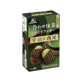 Uji x Nishio Matcha-Filled Chocolate Sandwich Cookies (8-pack)