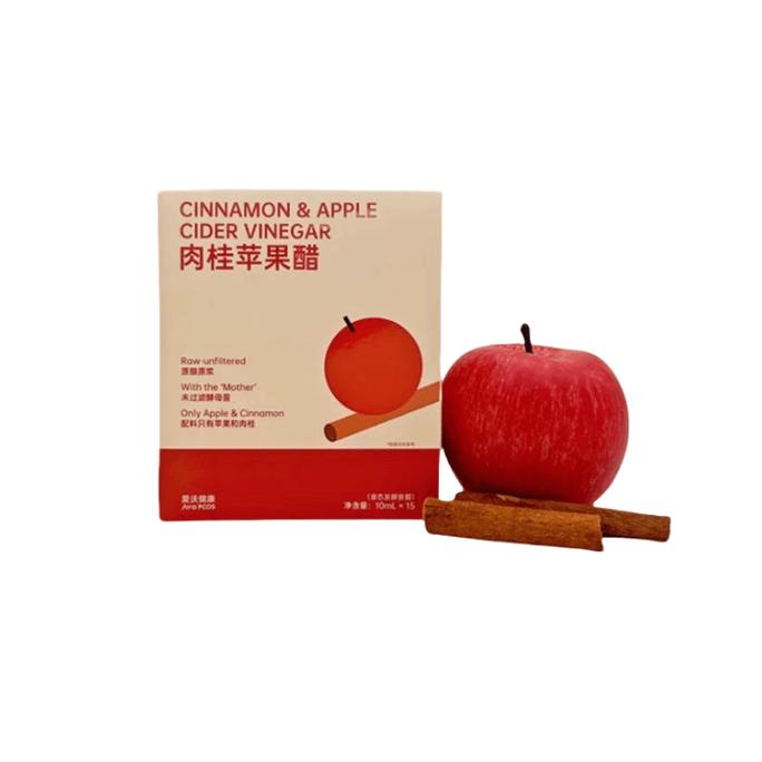 Cinnamon apple cider Vinegar sugar-free and fat-free essential dietary fiber for weight loss 10ml*15 bags per box