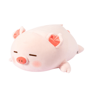 【中国直邮】名创优品 小猪毛绒公仔B-BO37*23cm午睡枕玩偶趴姿布娃娃生日礼物送女生 *1件