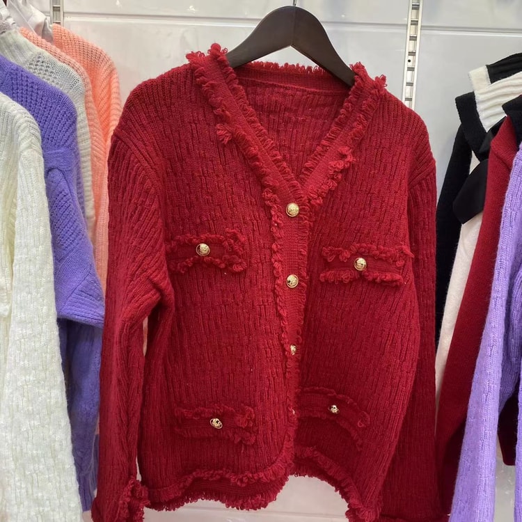 Women's Winter Hooded Sweatshirt New Hooded Button Loose Long Sleeve Tops  niche gentle Versatile Sweetness inner wear Sweater