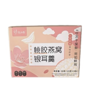 Yi Jiangnan Peach Gum, Bird's Nest, and White Fungus Soup 15g*6 packs
