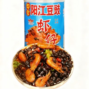 Yangjiang Fermented Black Bean Shrimp Paste Spicy and Appetizing Great for Mixing with Rice or Noodles 210g*1 Jar