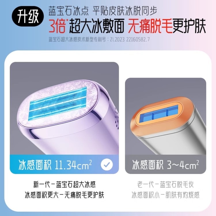 全身脱毛 スキンケア 家庭用脱毛器 中国直送】AUX脱毛器 フリージングポイントサファイア 家庭用脱毛器