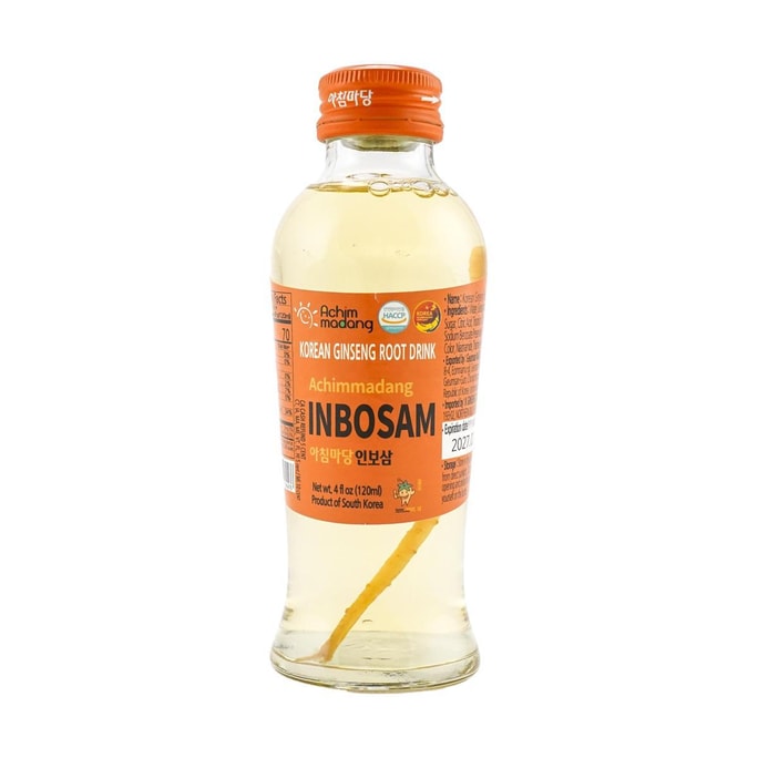韩国ACHIMMADANG INBOSAM 高丽人参根饮料 120ml【补充元气】