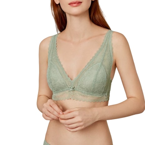 Real Silk Comfort Ventilate Rimless Lingerie Skin Friendly Cotton Cup  Gather Lace Bra NZFDC306# Lavender 75A - Yamibuy.com