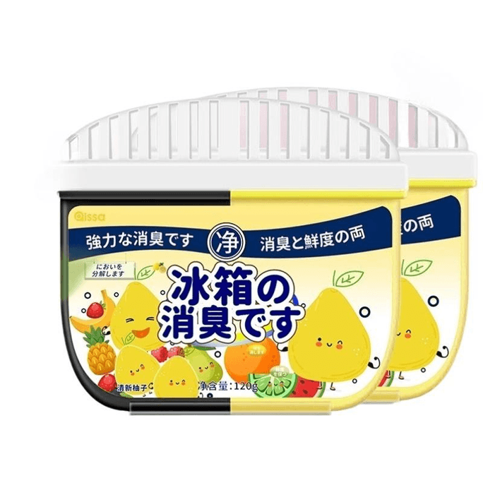 Clean Deodorizing Remove Odor Refrigerator Activated Carbon Fresh Grapefruit 120g*2 Boxes