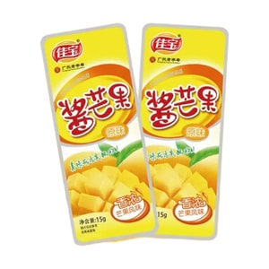【中国直邮】 佳宝 原味酱芒果干蜜饯果脯8090后怀旧追剧15g*2袋