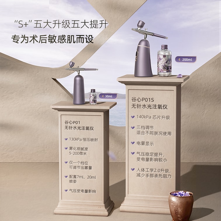 Gu Xin GX。アップグレード版エレガントグレーパープルスマートニードルフリー保湿・酸素供給美容機器（1個） 6