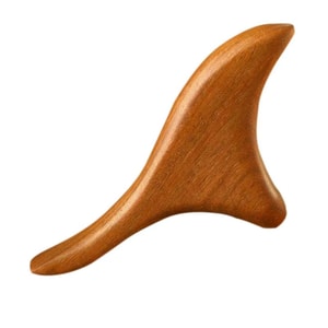 【中国直送】黄金白檀三角錐型フットマッサージャー（1個＋ツボマップ）経絡と腱を浚渫