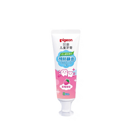 Pigeon Children's Toothpaste For Cavity Prevention 50G (3 Years Old+; Strawberry Flavor)