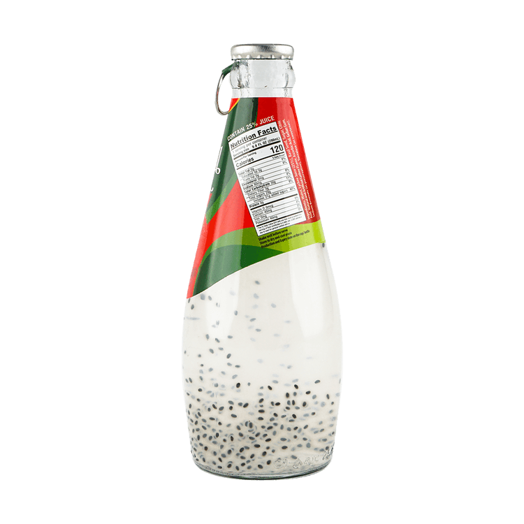 VINUT Lychee Juice Drink with Basil Seeds 9.8 fl oz Yamibuy