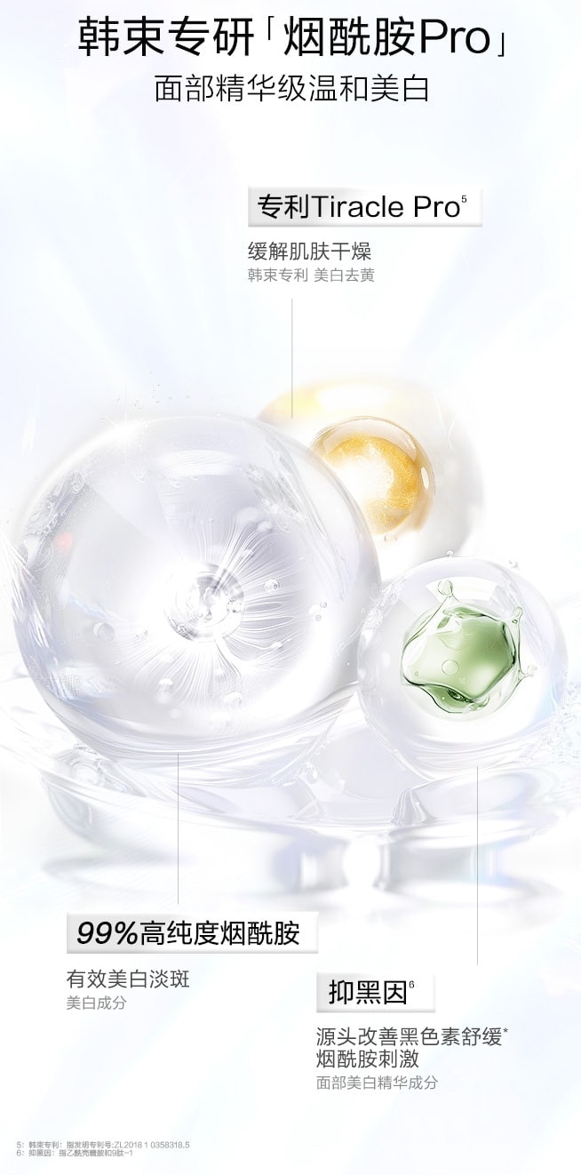 【中国直邮】 韩束 美白身体乳 保湿滋润女皮肤干燥烟酰胺亮白瓶精华液润肤露留香 250ml/瓶