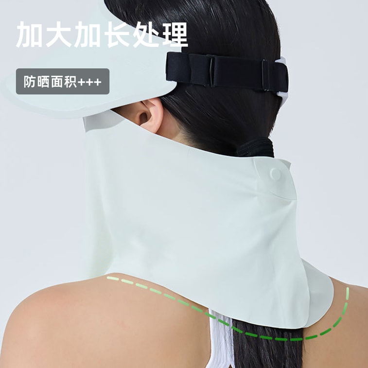 【中国直邮】 HSPM 夏季冰丝防晒磁吸面罩 防晒防紫外线遮阳帽 带面纱空顶太阳帽 灰色 F 1 顶 7