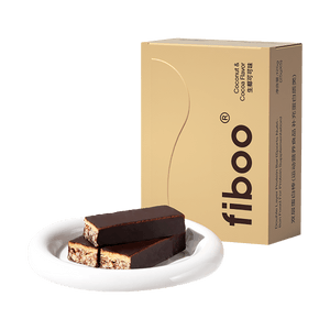 FIBOO 高蛋白雙層蛋白棒 飽足零食抗餓神器 5個入 生椰可可口味 100kcal/根 低卡 代餐