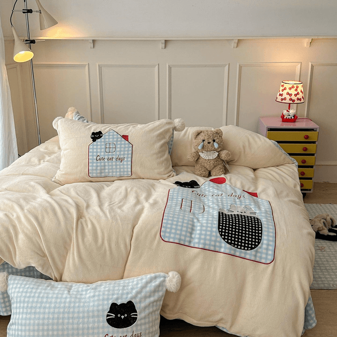 Dreamy Friends Bedding Set(Fitted) Kitty Cottage-Q