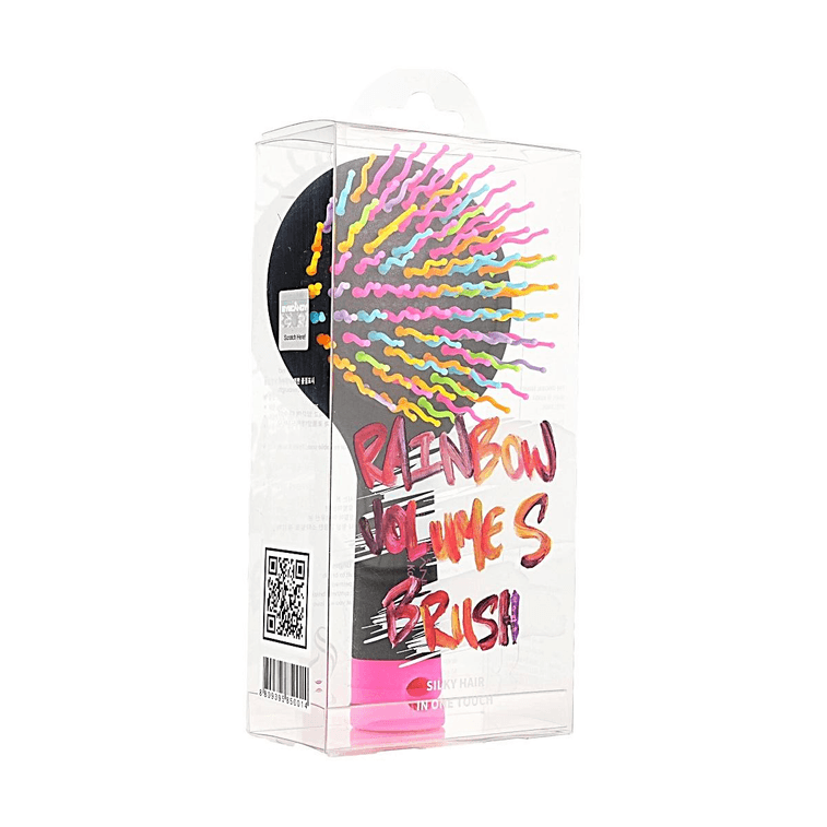 레인보우 볼륨 S 패들 브러시 (중간 크기, 블랙, 곱슬거림 방지, 볼륨감 있는 사용) 3