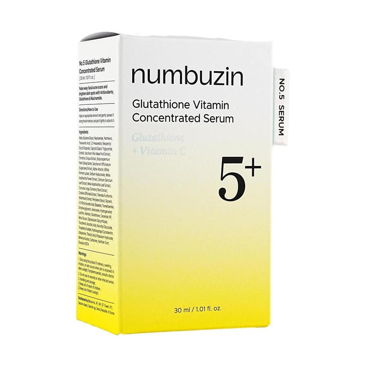 No.5+ Glutathione Vitamin Concentrated Serum, 1.01 fl oz