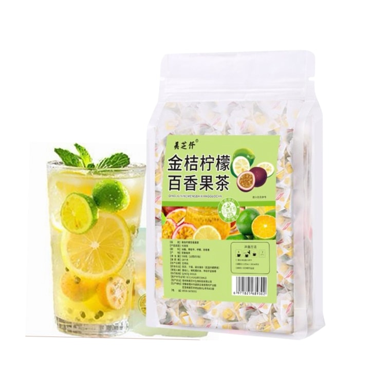메이즈첸 금귤 레몬 패션프루트 차 200g (20개입) 인기 과일차 냉침차 동결건조 라임 슬라이스 각설탕 패션프루트 & 금귤차 영양차 (10g*20개입) 무제한 음용 가능. 각설탕이 함유되어 있어 간식이나 음식과 함께 즐기기 좋습니다. 4