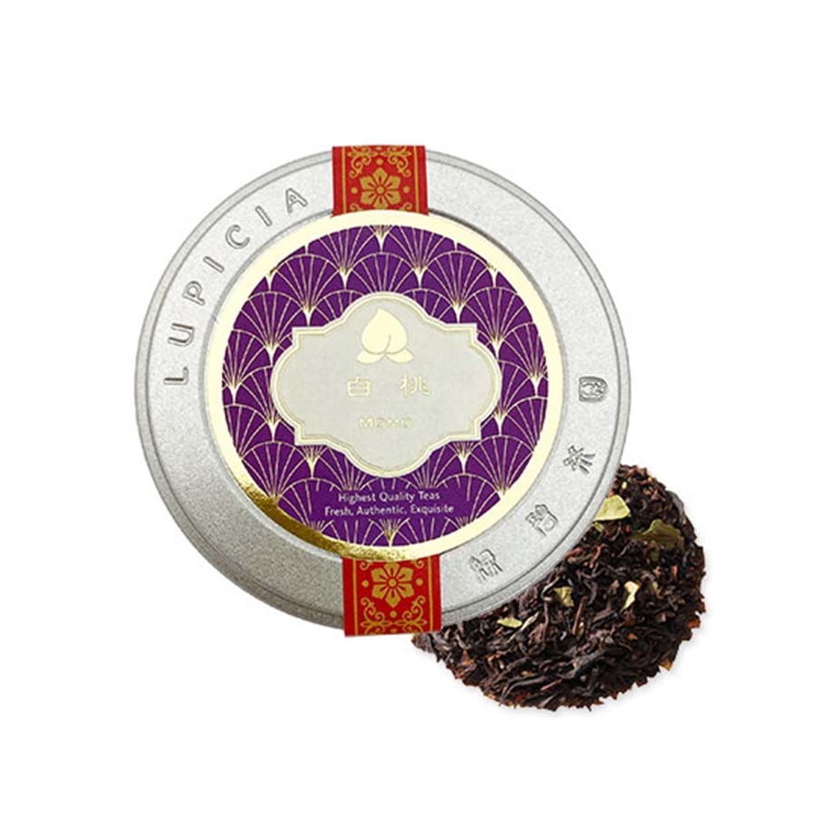 【日本直郵】 日本 lupicia 綠碧茶園 春季限定 蜜桃茶小圓罐茶包禮盒 3罐裝/盒