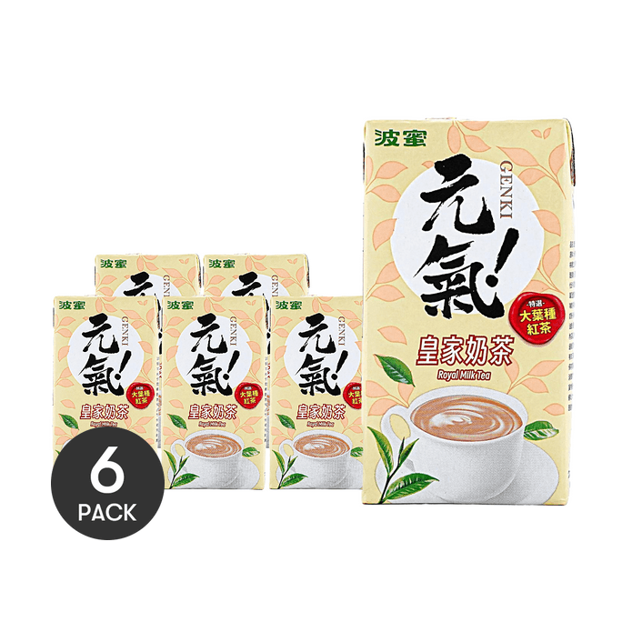 Genki Royal Milk Tea 10.14 fl oz *6【6 Packs】