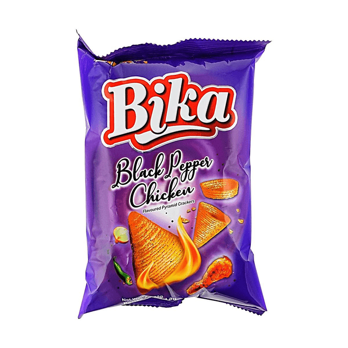 黒胡椒チキン風味ピラミッドクラッカー、2.47 oz【カリカリ円錐形】