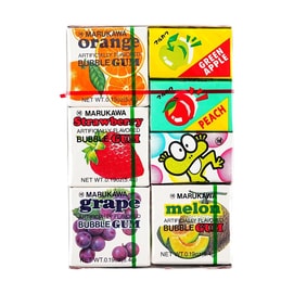 Bubble Gum Candy Fruit Flavor Mix 7 Packs 1.29 oz